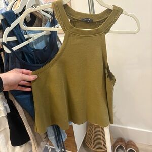Paper Moon High Neck Green Top